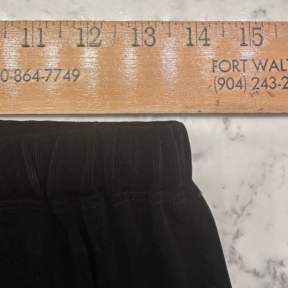 Flax By Jeanne Engelhart Ankle Pull On Pants Womens M Black Lagenlook Travel Vtg - Picture 5 of 7